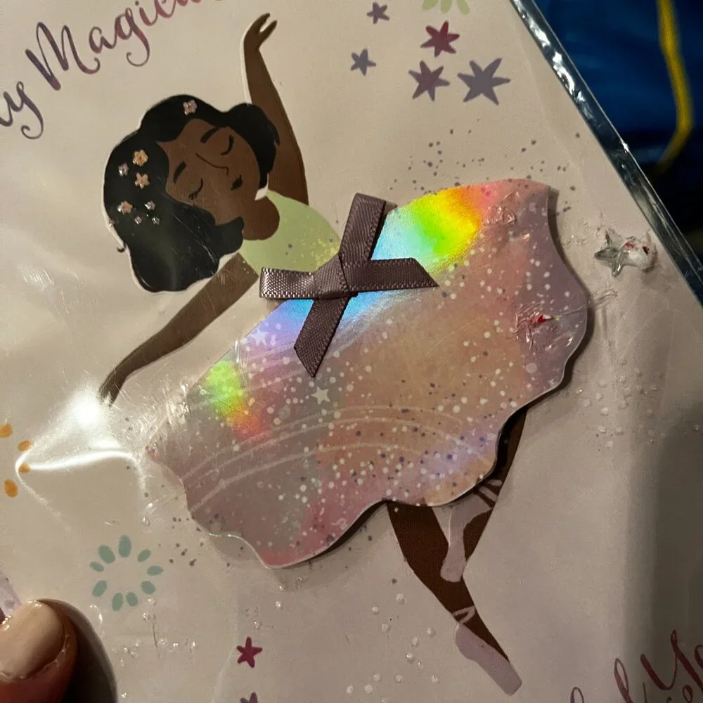 Birthday Cards for Kids - Ballerina (Lots of 5 /‎ NEW)